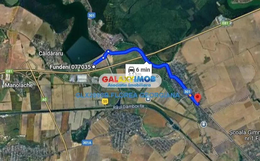 Vanzare teren 38.000 mp Tanganu Cernica - foto 1