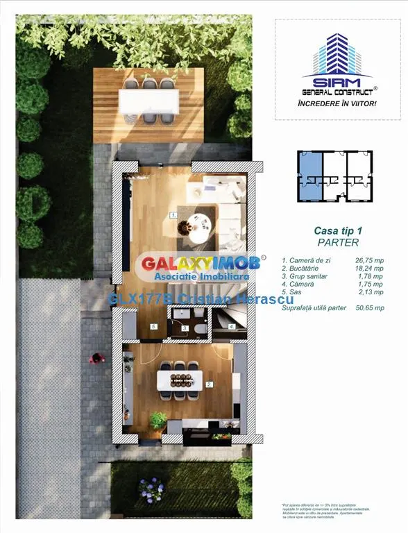 Vile tip Triplex Mogosoaia str Nichita Stanescu 72 - foto 13
