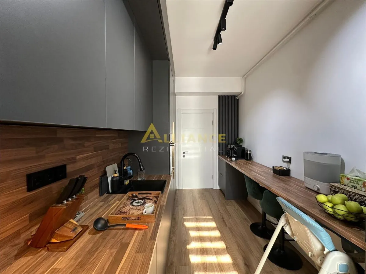 APARTAMENT LUX 2 camere MOBILAT cu GRADINA bloc NOU - foto 6