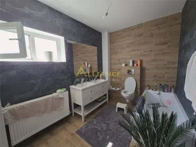Duplex cu perete dublu- 4 camere - 2 bai - apa curenta  - pod - foto 9