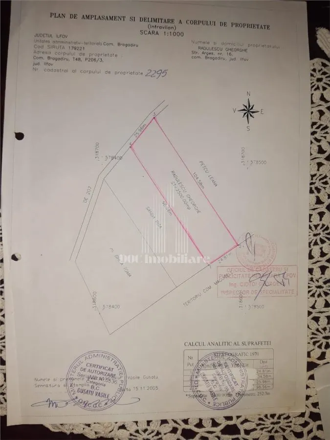 Teren de vanzare Bragadiru | 2500mp | dezvoltare imobiliara - foto 1
