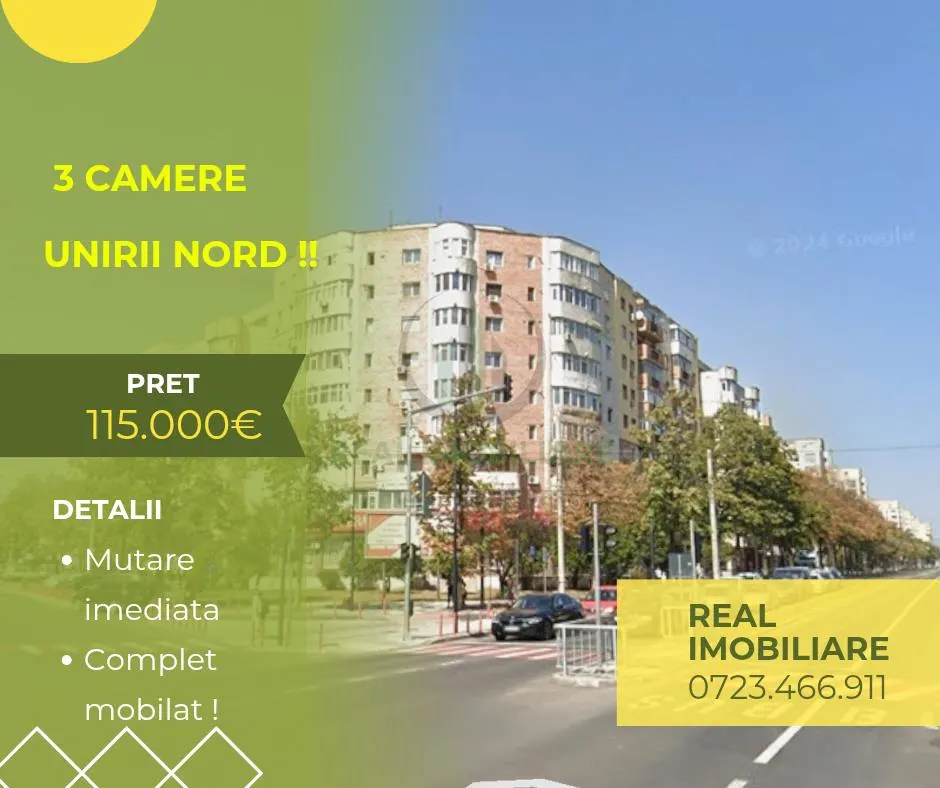 Apartament 3 camere la cheie Unirii Nord !! - foto 1
