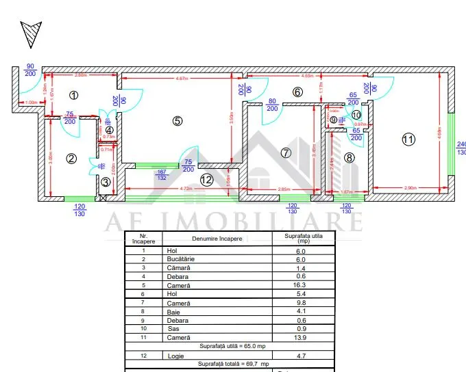 Apartament 3 camere in Podu Ros - fara risc - foto 1