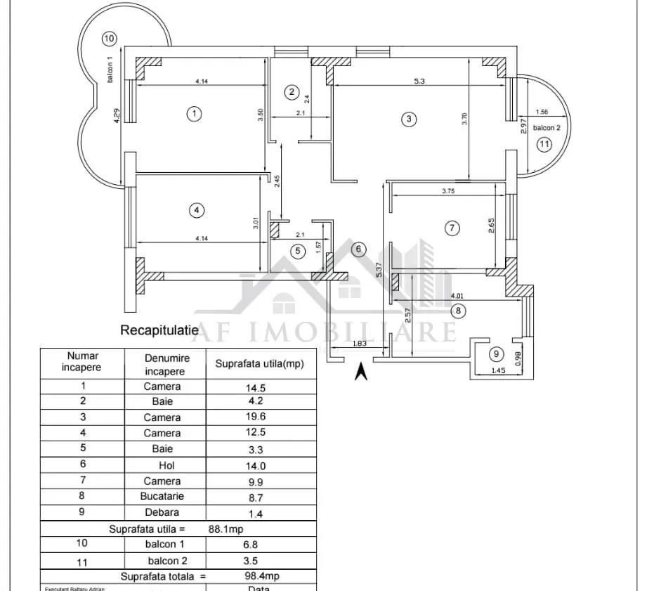 Apartament 4 camere 99mp Nicolina - foto 2
