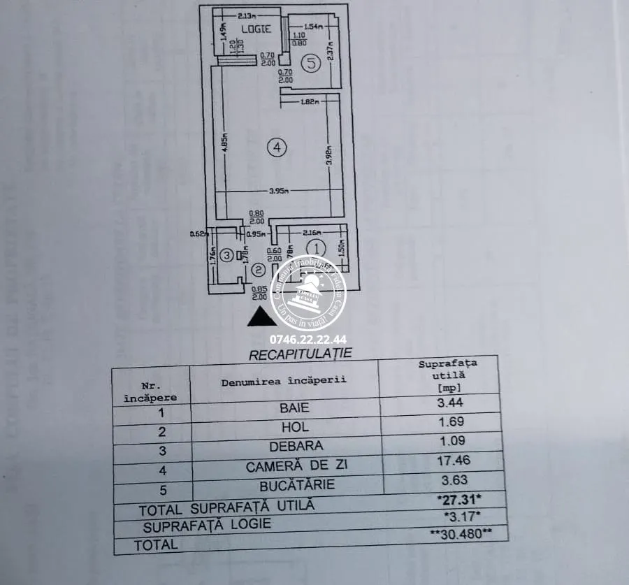 Garsoniera 31 mp, etaj intermediar, Podul Ros - Podul de Piatră - foto 9