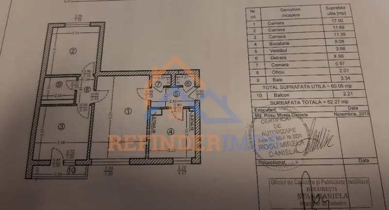 Apartament de vanzare cu 3 camere, zona Baba Novac - foto 11