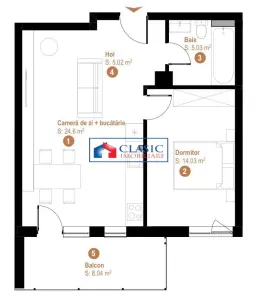 Vanzare apartament 2 camere modern bloc nou in Floresti- zona Mega Image Razoare - foto 9