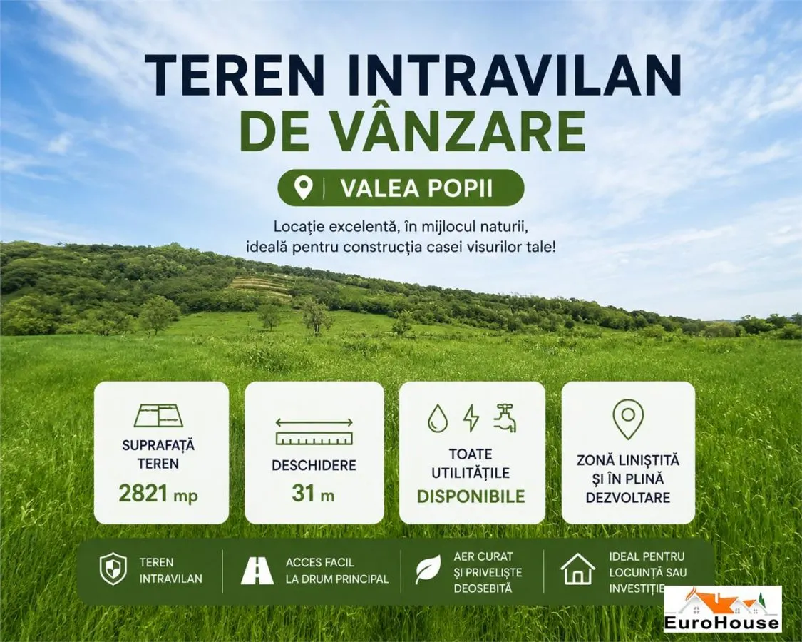 Parcele de vanzare Valea Popii - foto 1