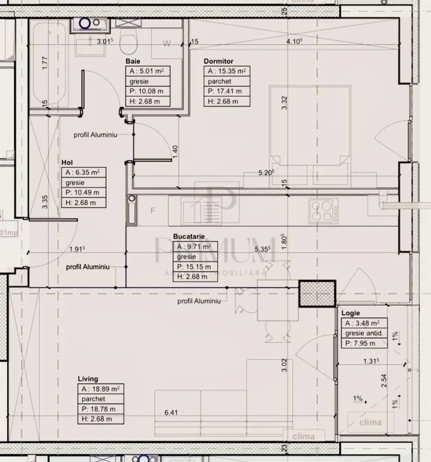 CENTRAL - BLOC NOU - ETAJ 2 - 2 CAMERE - CENTRALA PROPRIE - CLIMA - LIFT - foto 4