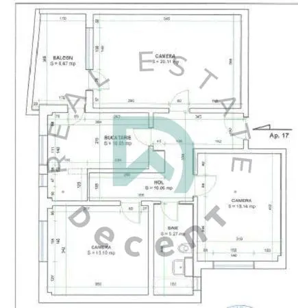 Apartament 3 camere, decomandat, Grivitei, Brasov - foto 20