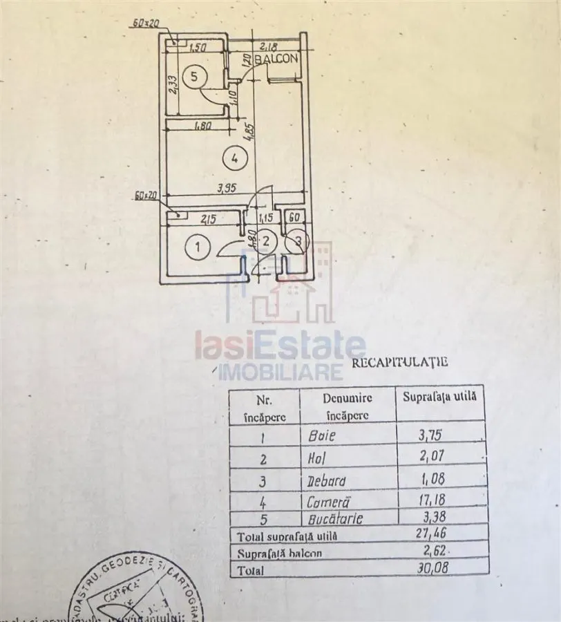 Garsoniera de vanzare zona Alexandru cel Bun - foto 8