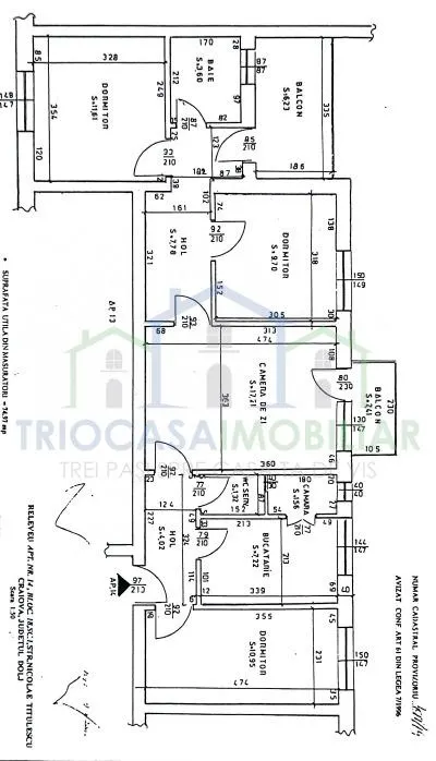 APARTAMENT 4 CAMERE ,  ETAJ 3 din 4, 2 BAI, 2 BALCOANE,  CALEA SEVERINULUI - foto 12