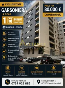 Exclusivitate Garsoniera 1 Minut Metrou Dimitrie Leonida - Popesti-Leordeni