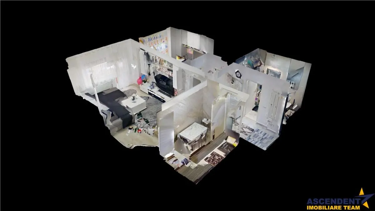 TUR 3D! Decomandat,mobilat,accesorizat, balcon,spatii depozitare,loc parcare, Grandis,Tractorul,Brasov - foto 9