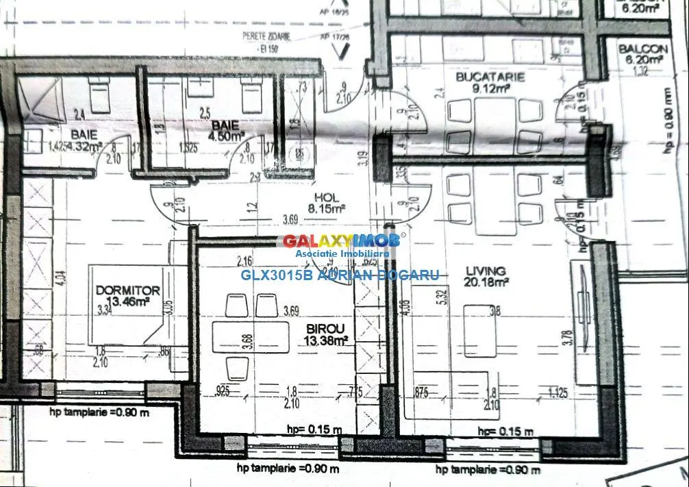 APARTAMENT 3 CAMERE DE VANZARE PALLADY - foto 14